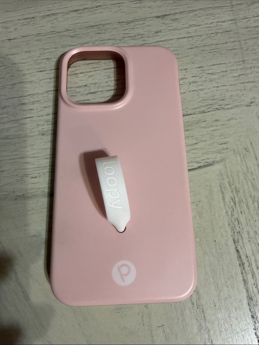 iPhone 15 pro max!! Loopy Pink Phone Case with White Strap
